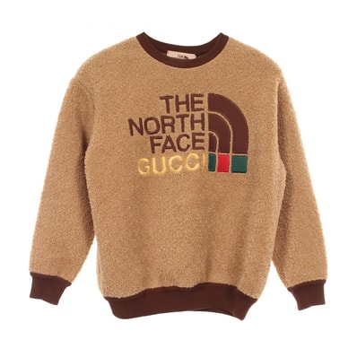 グッチ GUCCI GUCCI × THE NORTH FACE ボア 衣料品 トップス アクリル / ポリエステル メンズ ベージュ系 / ブラウン系 / マルチカラー 【中古】