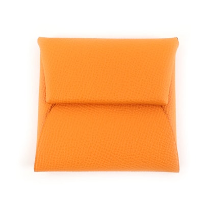 未使用品 エルメス コインケース バスティア オレンジ レディース