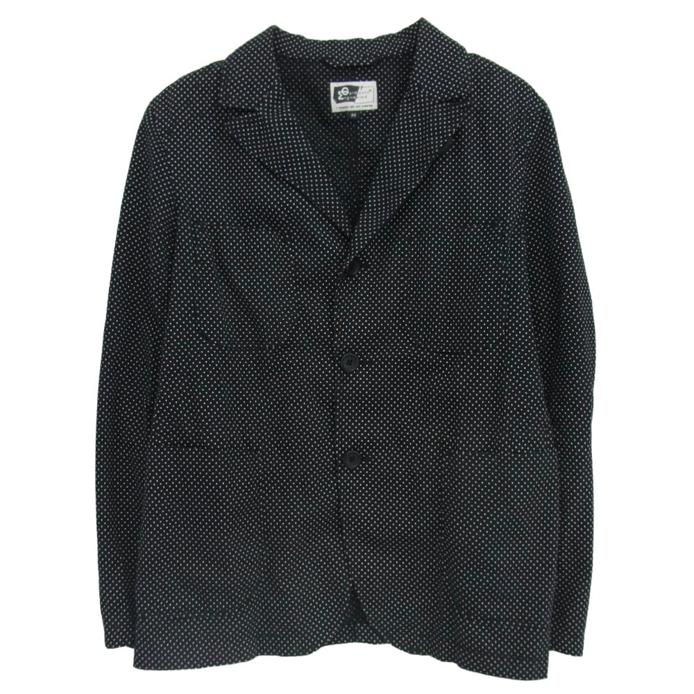 Engineered Garments エンジニアードガーメンツ ジャケット ドット柄 3B コットン テーラードジャケット ブラック系 M【中古】
