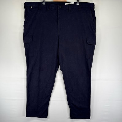 古着 カーハート Carhartt パンツ ワークパンツ ワンポイントロゴ カーゴ ジッパーフライ 大きいサイズ W50 L32 ネイビー系 メンズ
