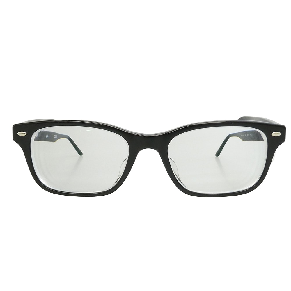 Ray-Ban RB5345D-2000 OPTICS 스퀘어 디자인 아시안 핏 안경 안경 아이웨어 디그리 프레임: 블랙 렌즈: 클리어 53□18 145 [중고]