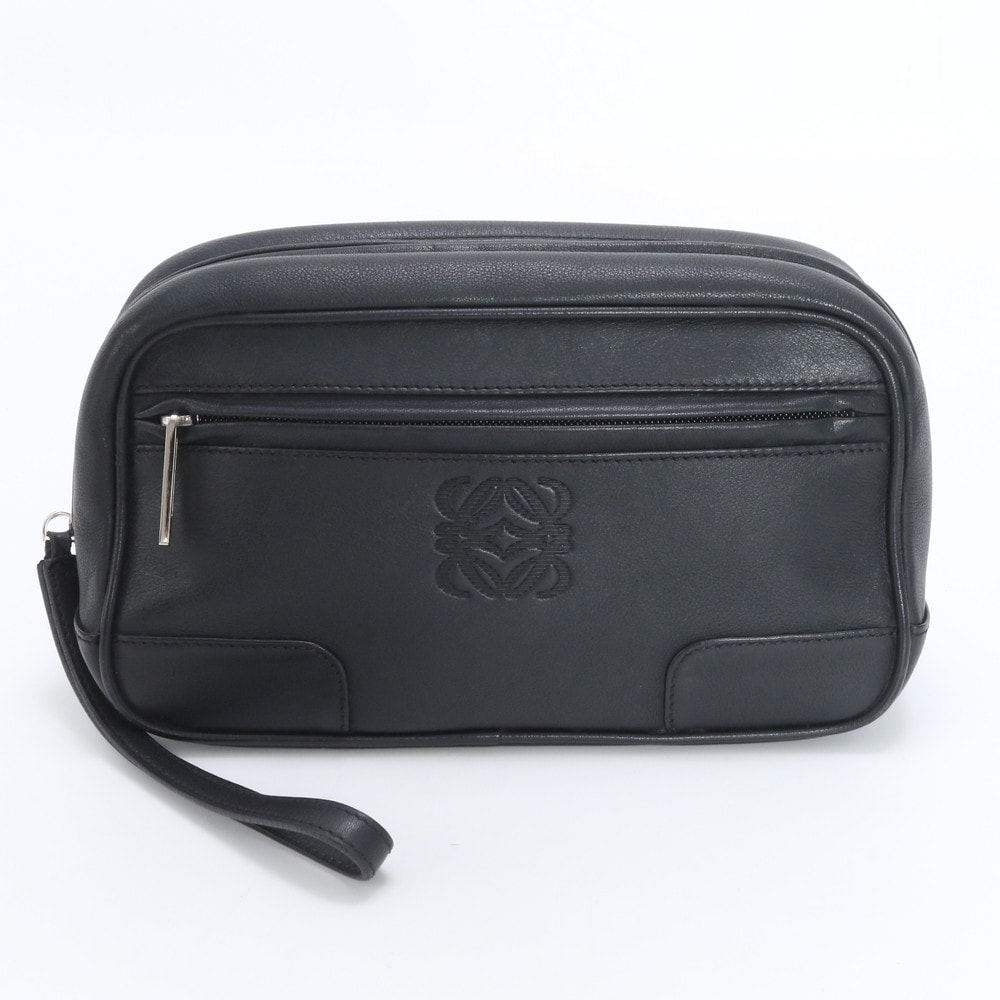 ■美品 ロエベ アナグラムセカンドバッグ レザー