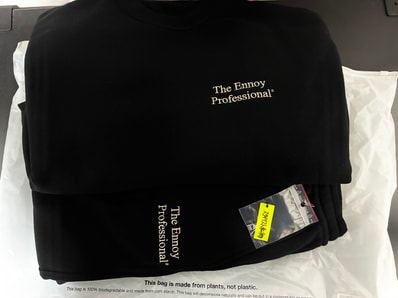 ENNOY Professional Crew Sweat Set Up "Black/White" 25SS