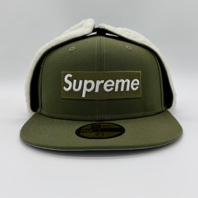 Supreme Earflap Box Logo New Era "Olive"