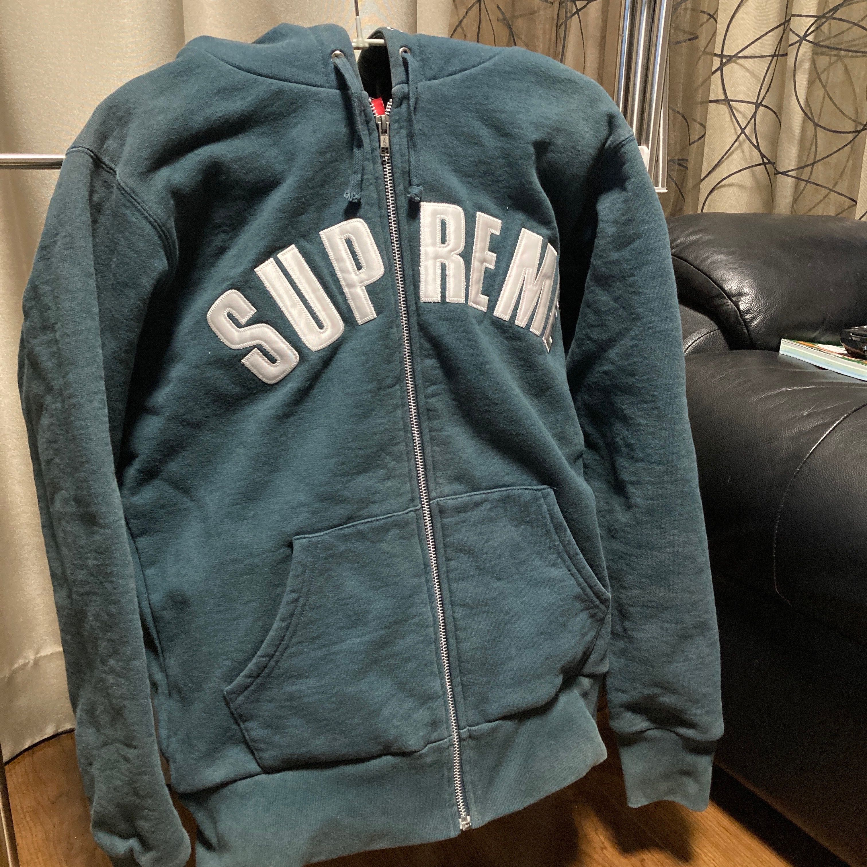 supreme アーチロゴ サーマルジップアップパーカー 2009