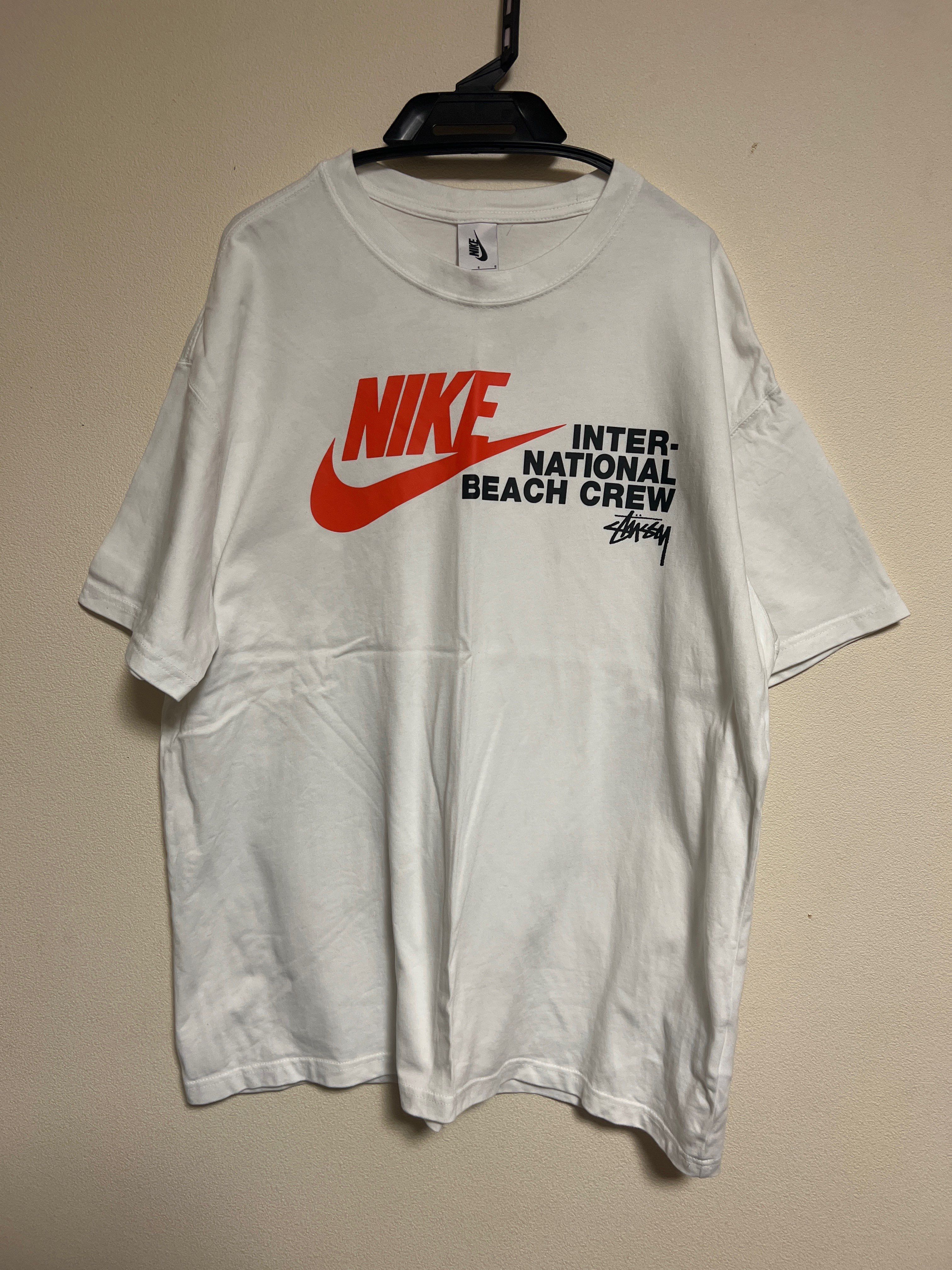 Nike x Stussy International Beach Crew T-Shirt "White"