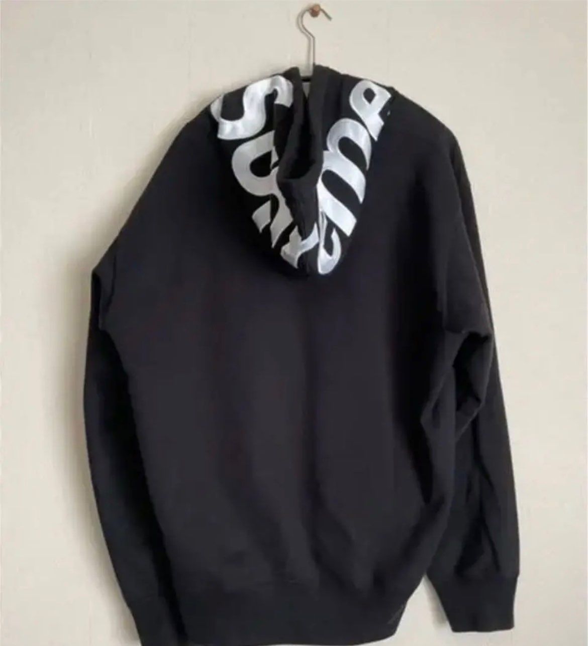 Supreme Contrast Hooded Sweatshirt "Black"