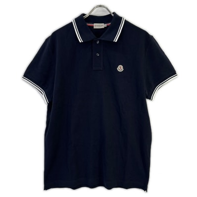 MONCLER Women's Cotton Crepe Long Sleeve Polo Shirt MONCLER Women's Cotton Crepe Long Sleeve Polo Shirt
