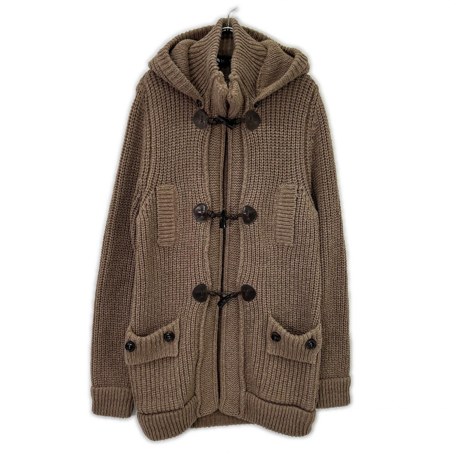 ディースクエアード S71HA0410 アルパカ混ウール ニットダッフルコート L