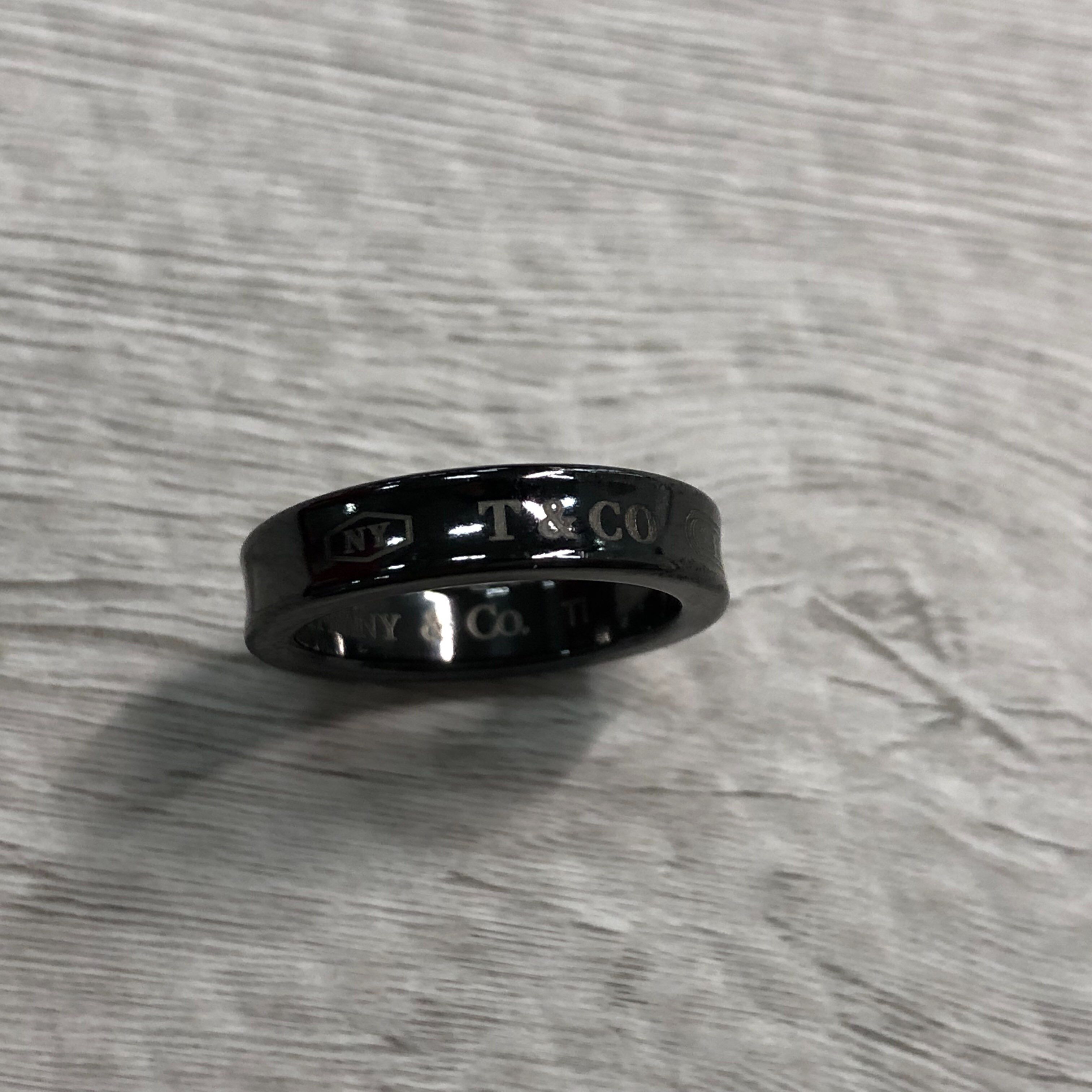 ティファニー Tナロー1837 Ti 2.1g リング