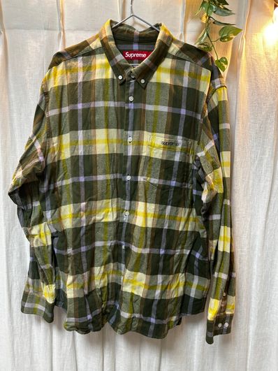 Supreme Plaid Flannel Shirt "Green" (23FW)