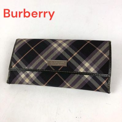Burberry バーバリー 二つ折り長財布 レディース ブランド チェック