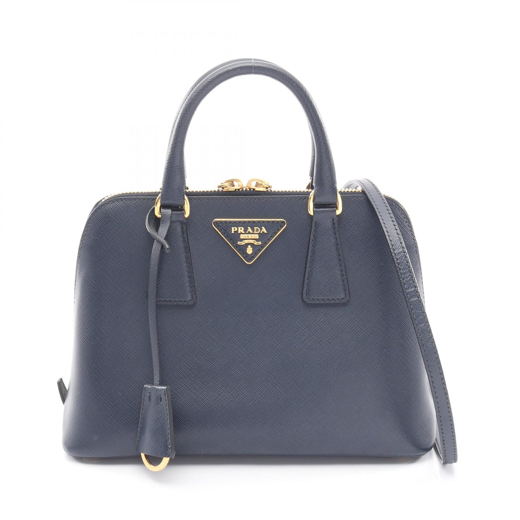 C (やや傷や汚れあり)】プラダ PRADA SAFFIANO LUX ハンドバッグ 
