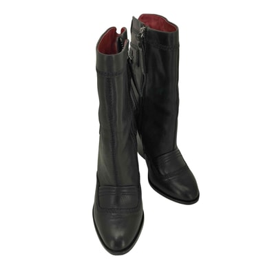 サイドジップ レザー ブーツ【1142424253682】