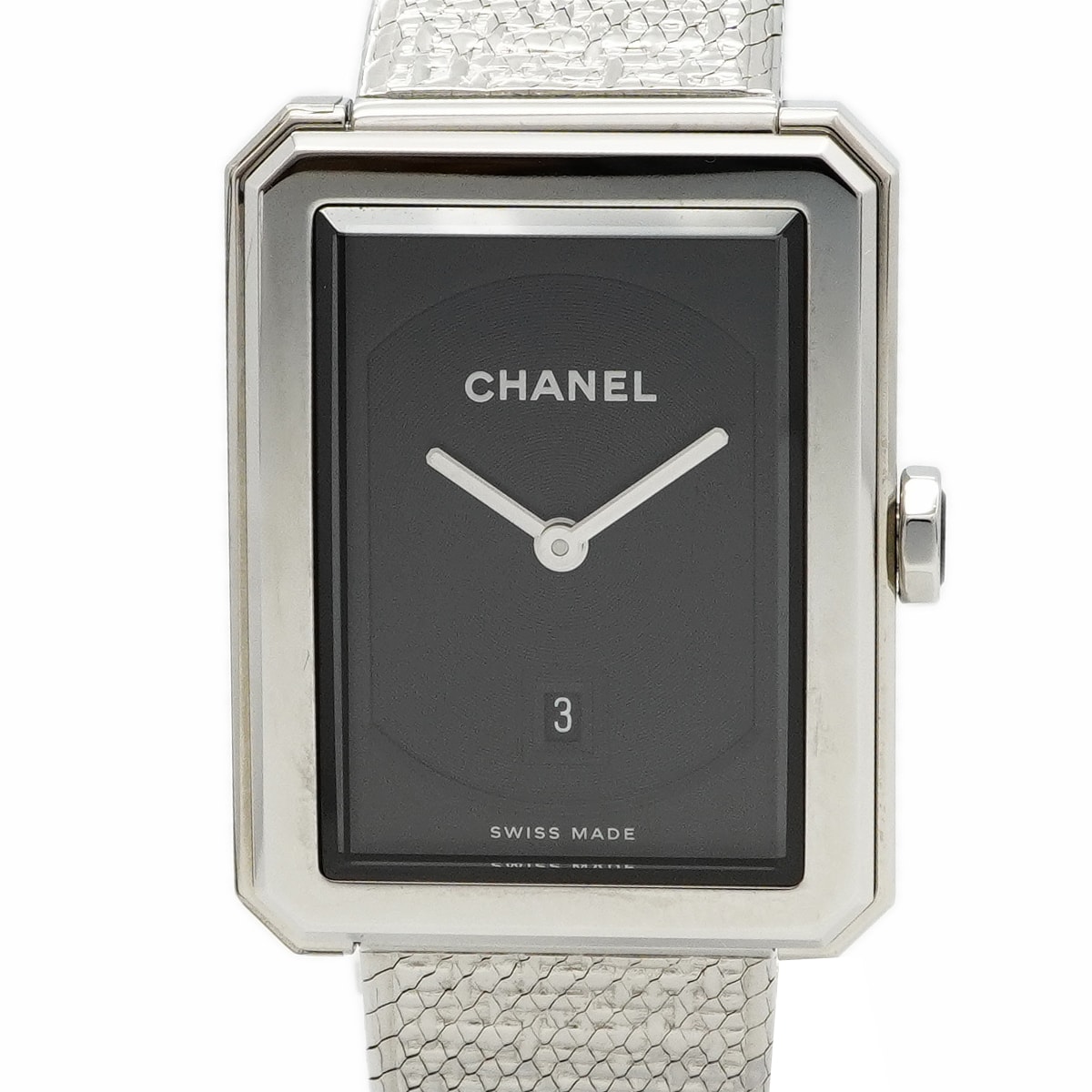 ★SALE【6wce0397】シャネル ボーイフレンド ツイード H4878 黒文字盤【中古】腕時計 メンズ レディース ユニセックス