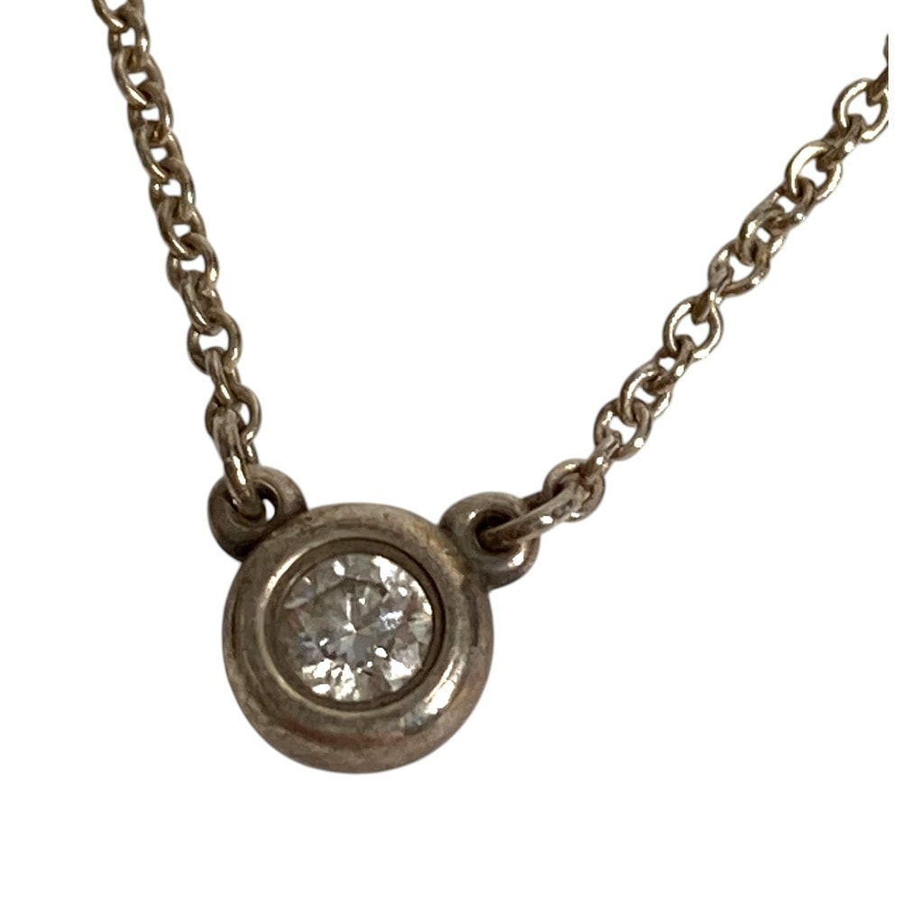 ティファニー TIFFANY&Co. バイザヤード 1PD ダイヤモンド ダイヤ アクセサリー チェーンネックレス ジュエリー ネックレス AG925 シルバー