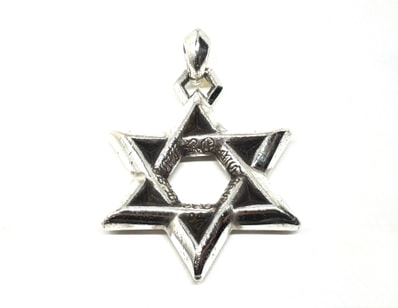 Chrome Hearts Large Star of David Pendant "Silver"