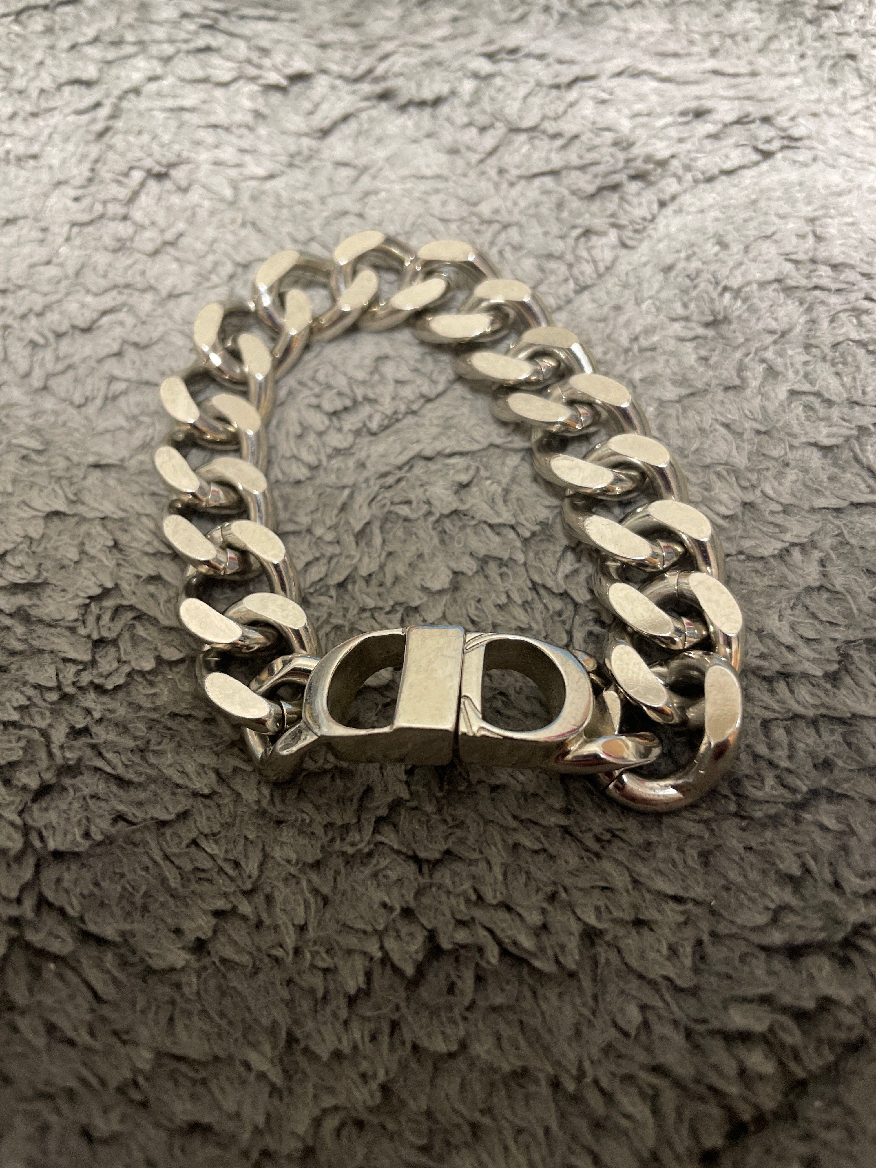 Dior CD ICON Chain Link Necklace "Silver"