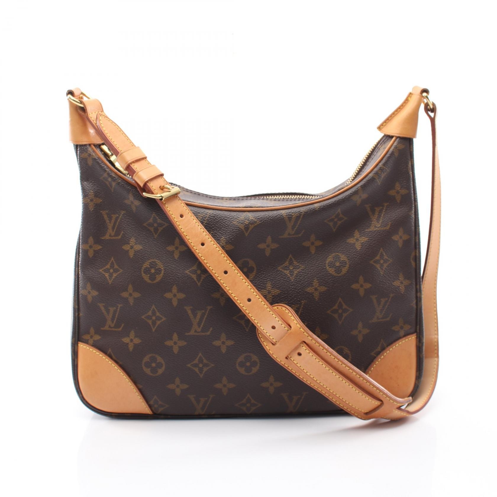 ルイ・ヴィトン LOUIS VUITTON ブローニュPM モノグラム ショルダーバッグ バッグ PVCコーティングキャンバス レザー モノグラム レディース ブラウン系 M51265 【中古】