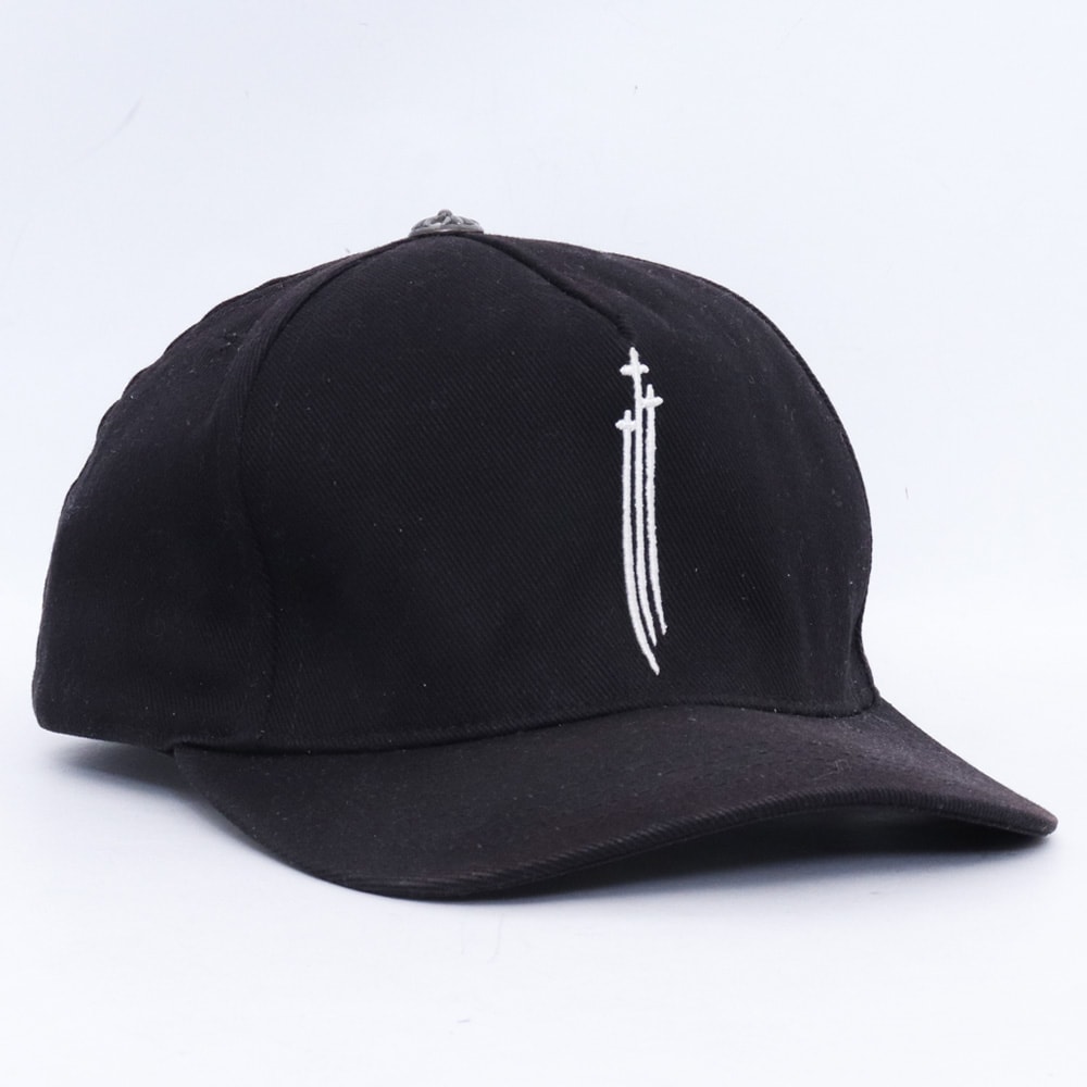 Chrome Hearts Baseball Cap RS 3 Cross "Black/White"