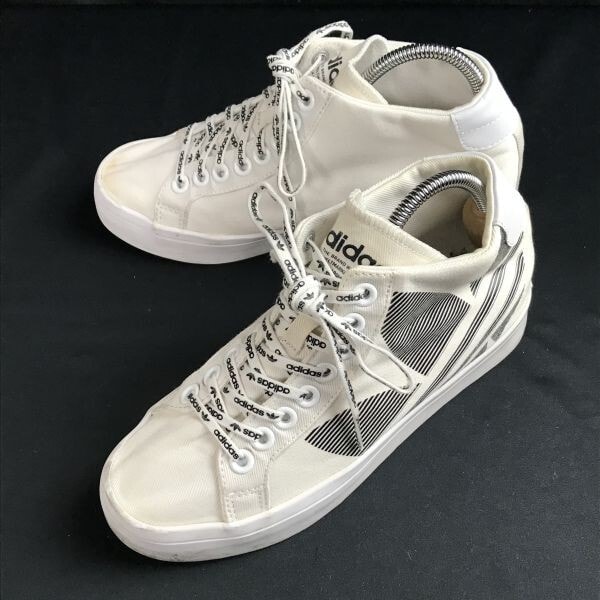 adidas originals★COURTVANTAGE HEEL TREFOIL/ハイカットスニーカー【24.0/レディース/白】コートバンテージ/boots/Shoes/trainers◆TH-24
