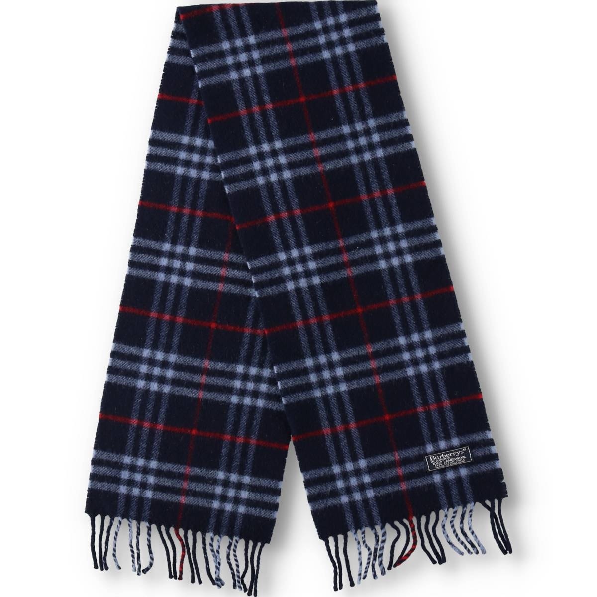 古着 バーバリー Burberry's LONDON チェック柄 ウールマフラー 英国製/yaa000671