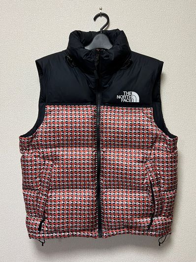 Supreme x The North Face Studded Nuptse Vest "Red"