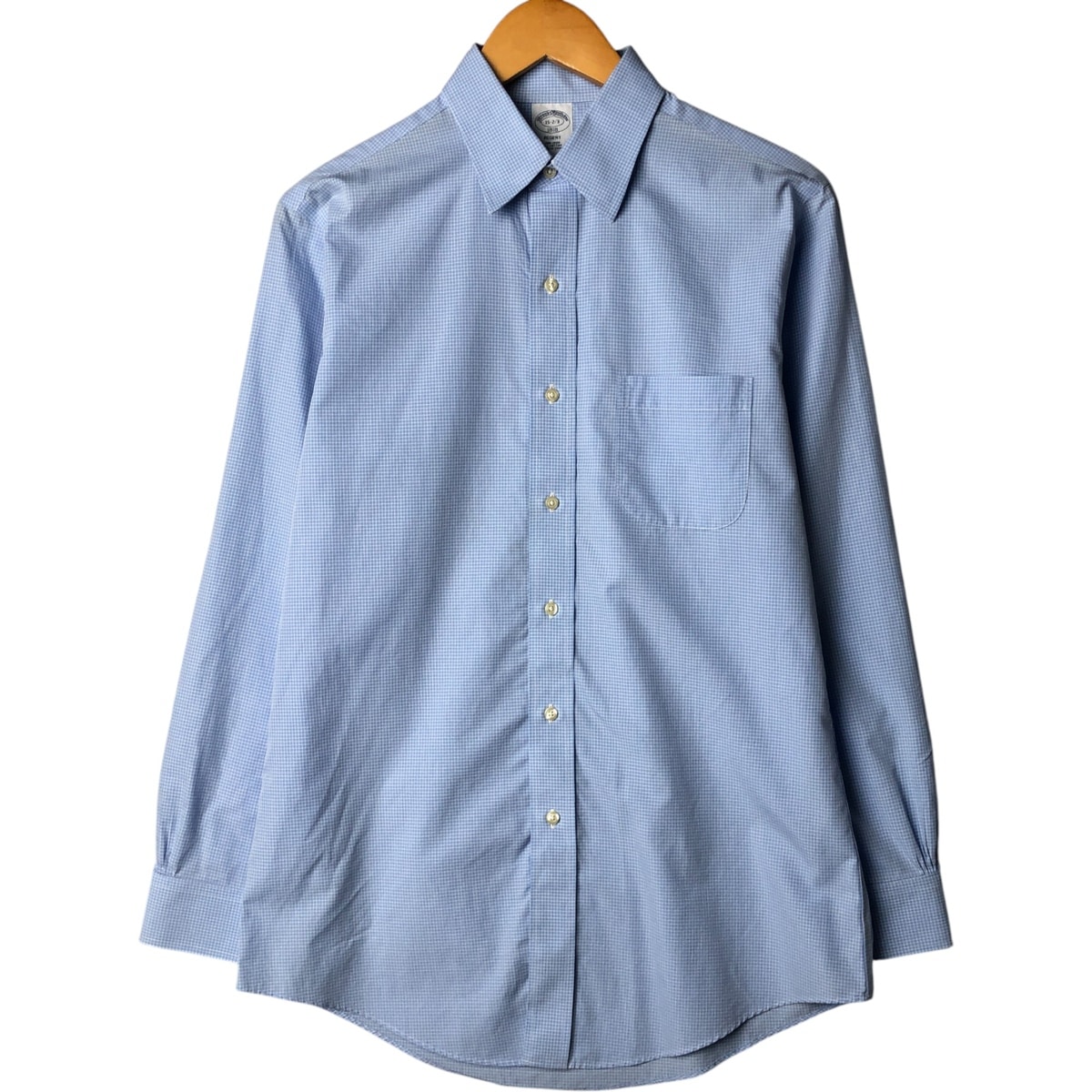 古着 ブルックスブラザーズ Brooks Brothers 1818 長袖 コットンチェックシャツ メンズM相当/eaa574214