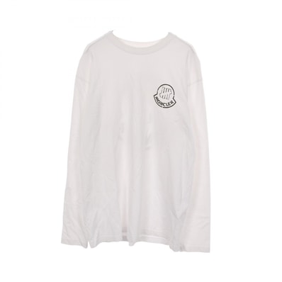 モンクレール MONCLER MONCLER × UNDEFEATED MONCLER GENIUS 2 1952 長袖Tシャツ 衣料品 トップス コットン メンズ ホワイト系 8D70510 【中古】