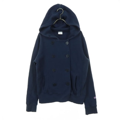 Champion チャンピオン 長袖 スウェット M ネイビー フーディー