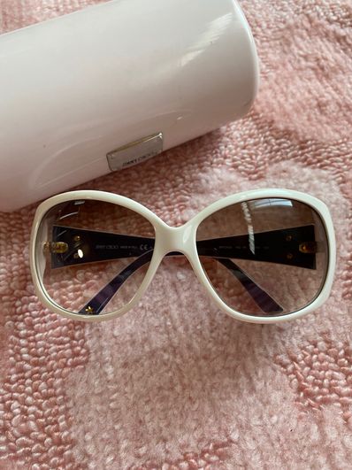 JIMMY CHOO ジミーチュウ サングラス ホワイト グラデーション