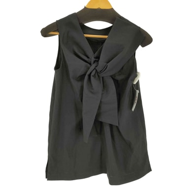 前後2wayノースリノットリボンブラウス【1140653663074】