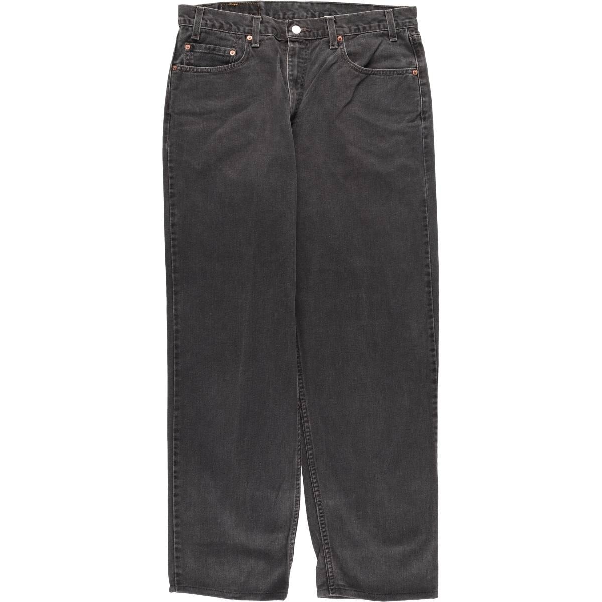 古着 00年代 リーバイス Levi's 00550-0260 RELAX FIT ブラックデニム テーパードデニムパンツ カナダ製 メンズw35相当/eaa482675