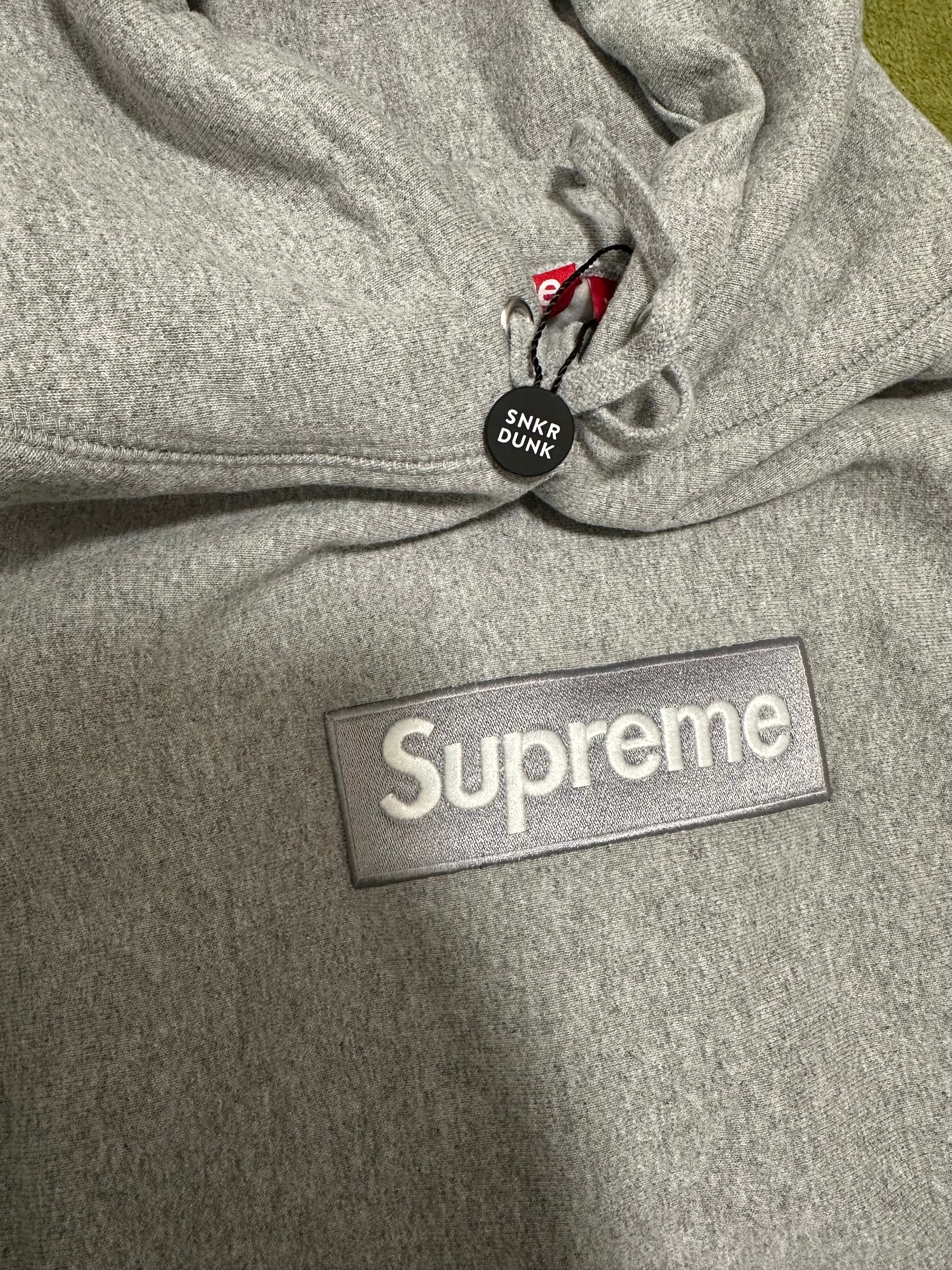 Supreme Box Logo Hooded Sweatshirt "Heather Grey" (24FW)
