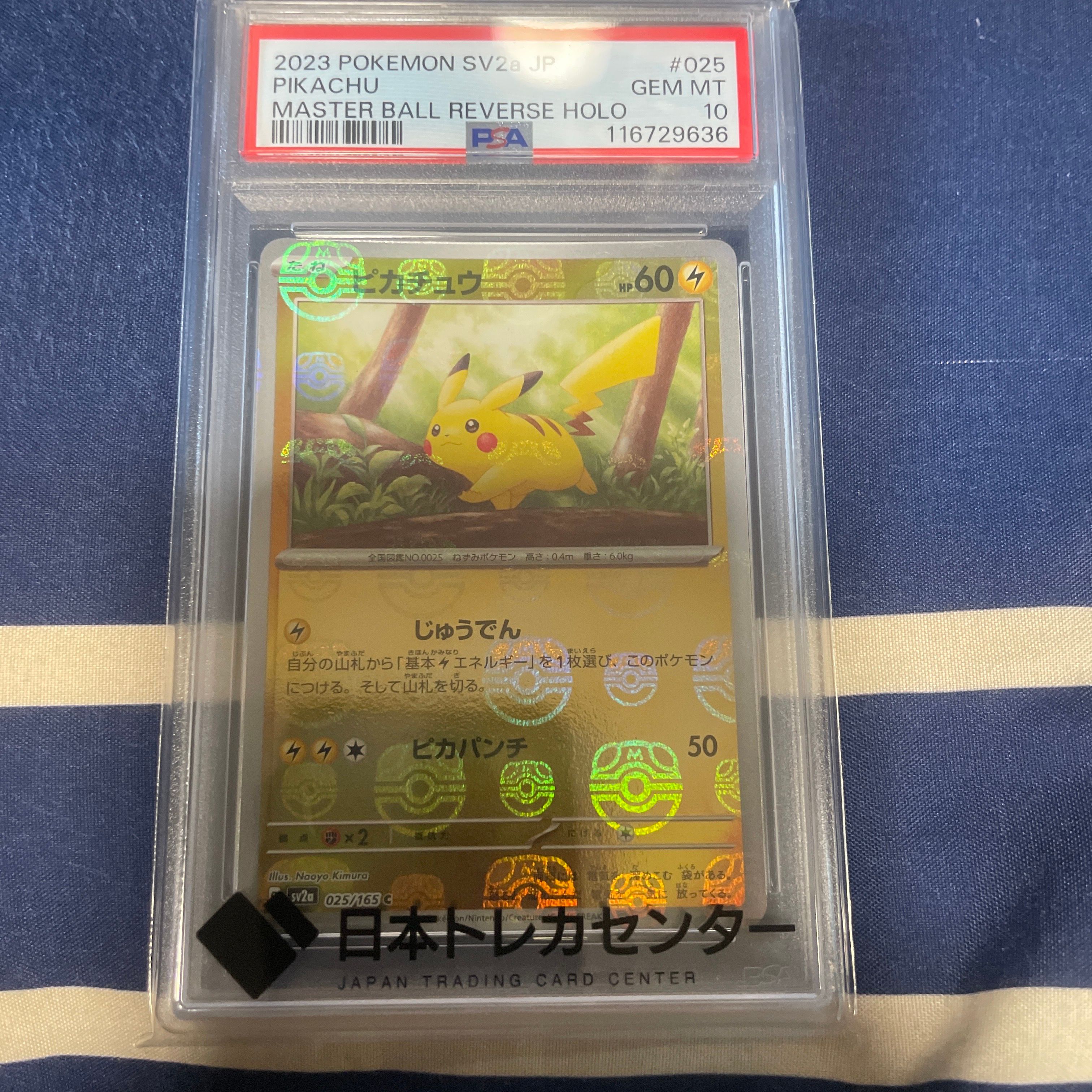 ピカチュウ C: マスターボールミラー (マスボピカチュウ) [SV2a 025/165](強化拡張パック「ポケモンカード151」)
