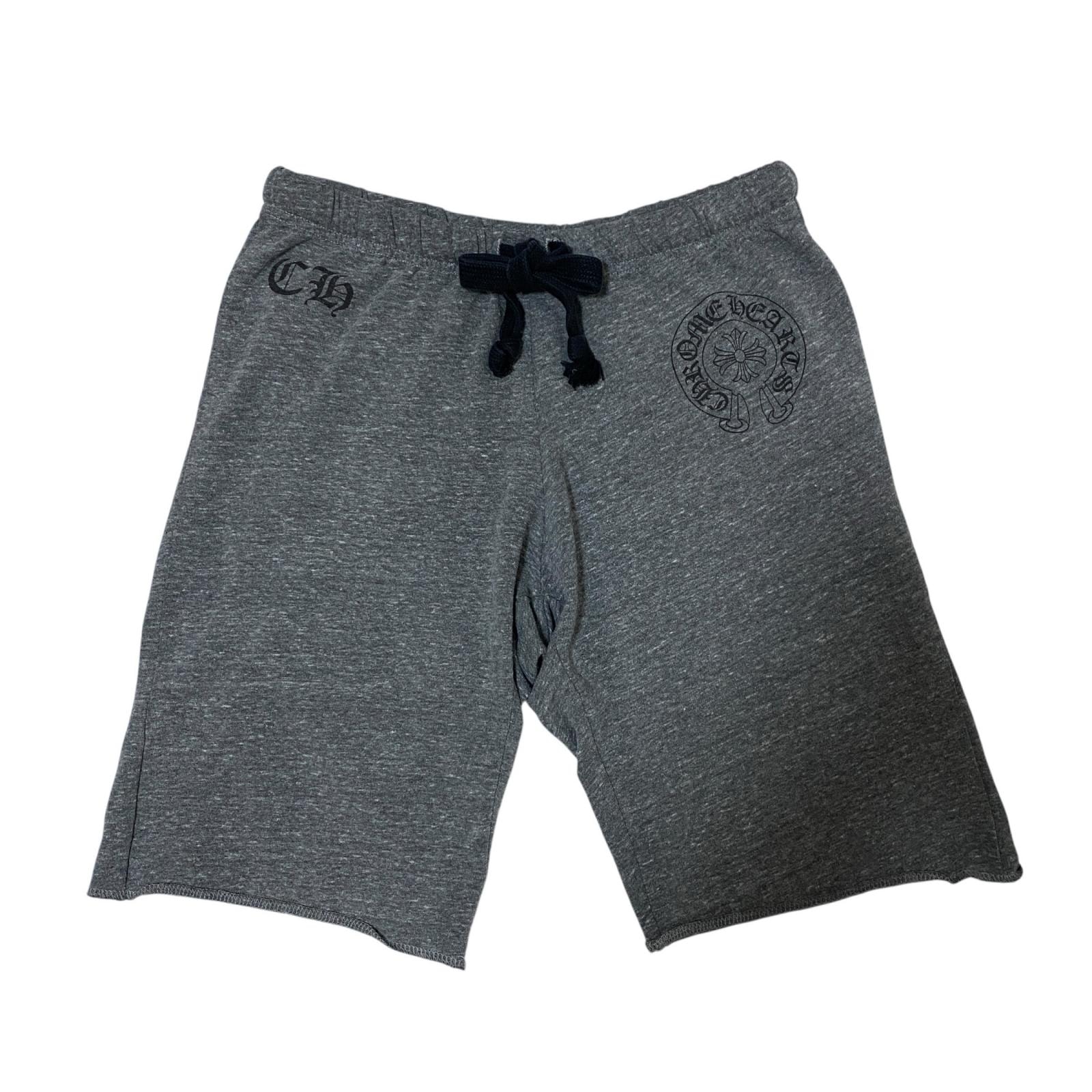 Chrome Hearts Horseshoe Print Sweat Shorts "Grey"
