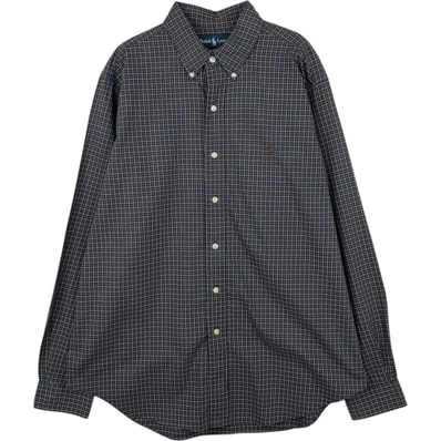 古着 ラルフローレン Ralph Lauren CLASSIC FIT 長袖 ボタンダウンチェックシャツ メンズL相当/eaa652079