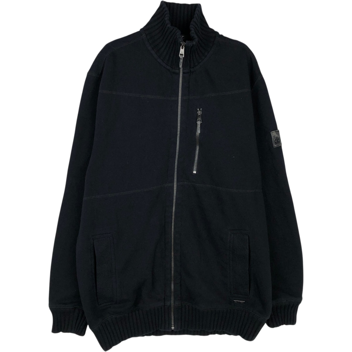 古着 カルバンクライン Calvin klein ハイネック フルジップスウェットシャツ トレーナー メンズL相当 ヴィンテージ/eaa614319