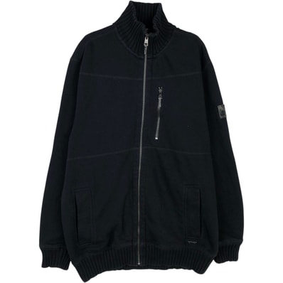 古着 カルバンクライン Calvin klein ハイネック フルジップスウェットシャツ トレーナー メンズL相当 ヴィンテージ/eaa614319