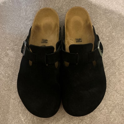 BIRKENSTOCK Boston "Black" (Original Footbed)