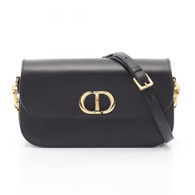 ディオール Dior 30 MONTAIGNE モンテーニュ アベニュー ショルダーバッグ バッグ レザー レディース ブラック系 【中古】