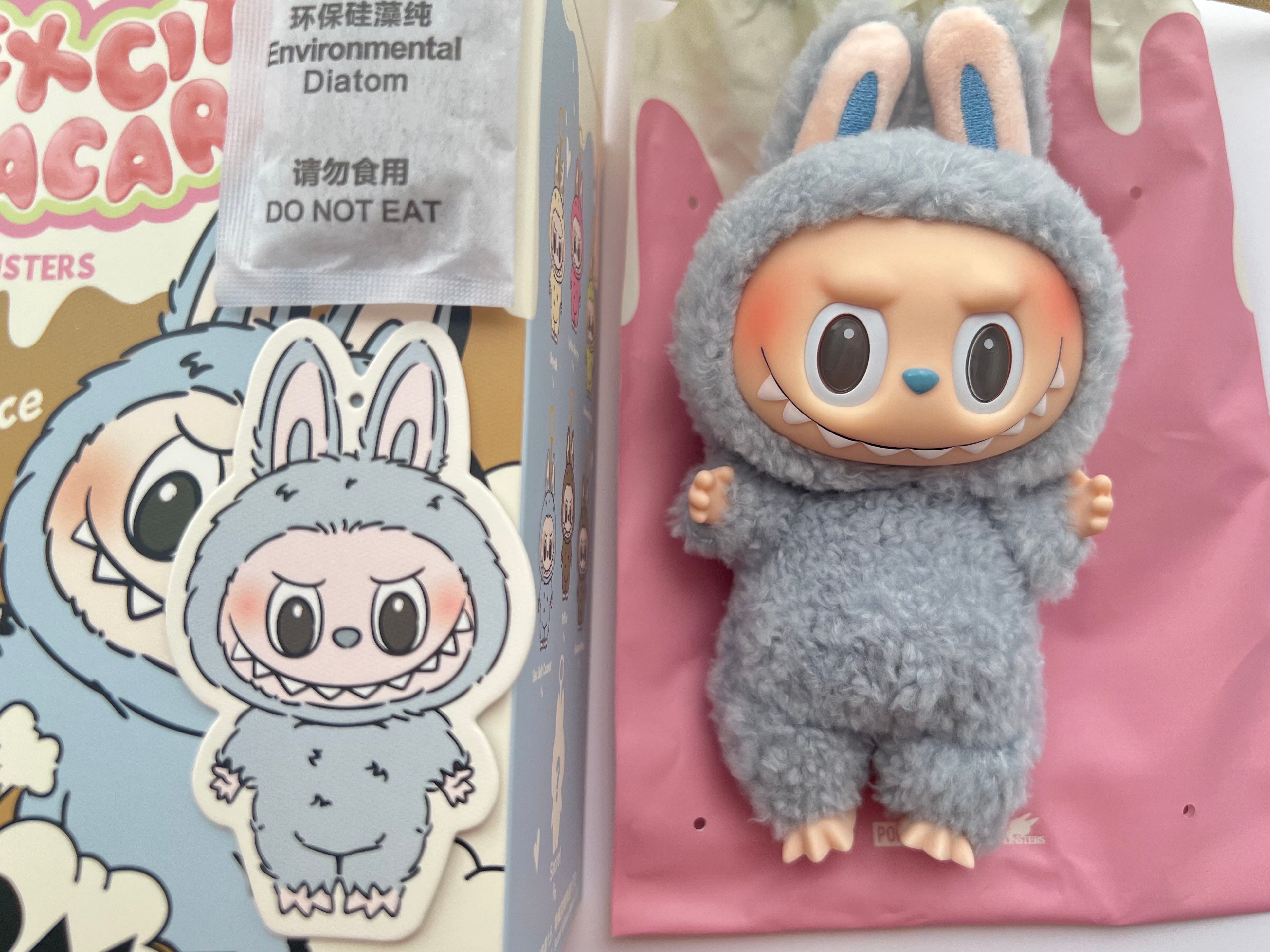 POP MART THE MONSTERS (LABUBU) Exciting Macaron Plush Series SEA SALT COCONUT