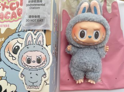 POP MART THE MONSTERS (LABUBU) Exciting Macaron Plush Series SEA SALT COCONUT