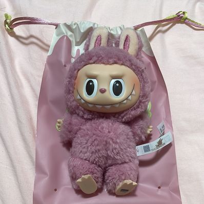 POP MART THE MONSTERS (LABUBU) Exciting Macaron Plush Series LYCHEE BERRY