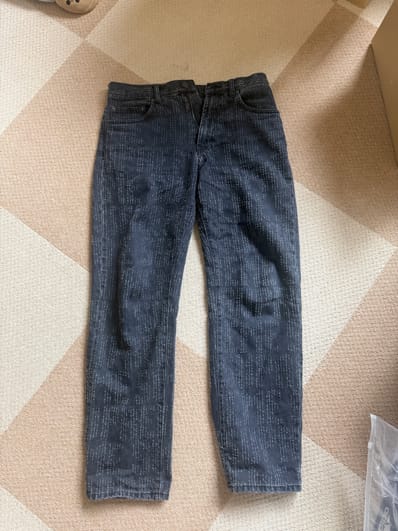 Supreme Needle Punch Regular Jean "Washed Black"