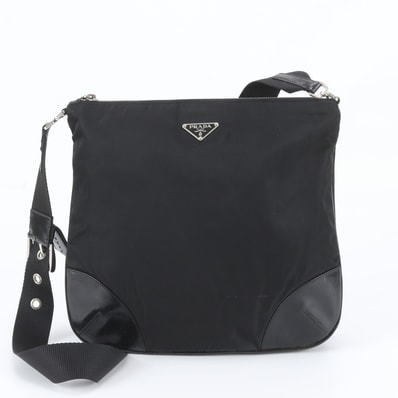 ■美品 プラダ テスート ナイロントライアングルロゴショルダーバッグ
