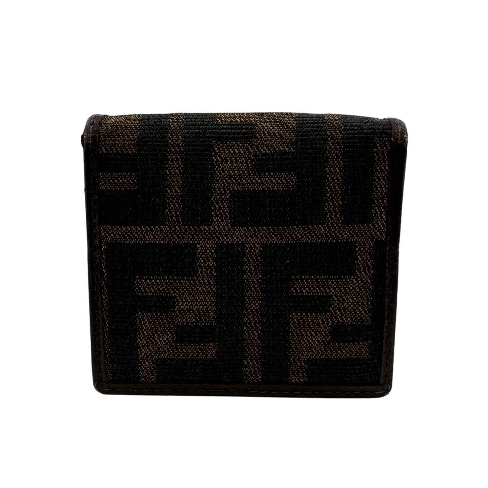 フェンディ FENDI コインケース ズッカ スクエア ブラウン