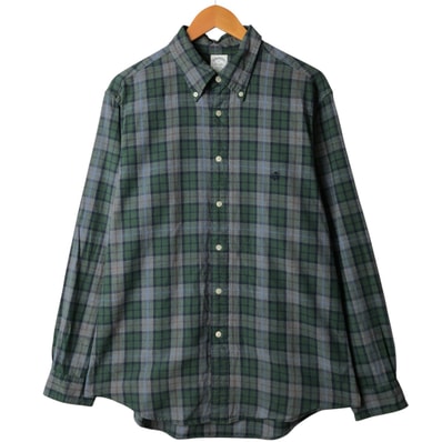 古着 ブルックスブラザーズ Brooks Brothers Est.1818 長袖 ボタンダウンチェックシャツ メンズL相当/eaa594542