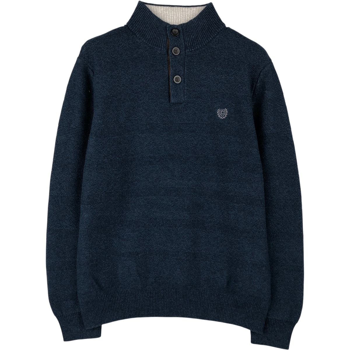 古着 ラルフローレン Ralph Lauren CHAPS チャップス コットンニットハーフボタンセーター メンズM相当/eaa660006