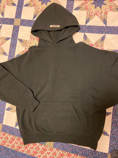 FEAR OF GOD ESSENTIALS 3M logo Pullover Hoodie "Black"